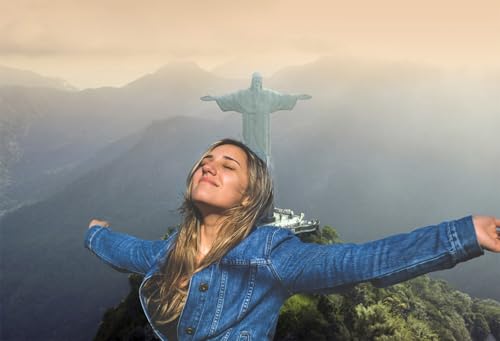Fondo fotógrafo 7x5ft lugar famoso Río de Janeiro Brasil miniatura 3