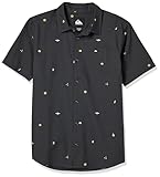 Tasca singola sul petto Quiksilver Boy\'s Apero Classic Button Up Woven Top, Tarmac AOP Mix Bag SS 241