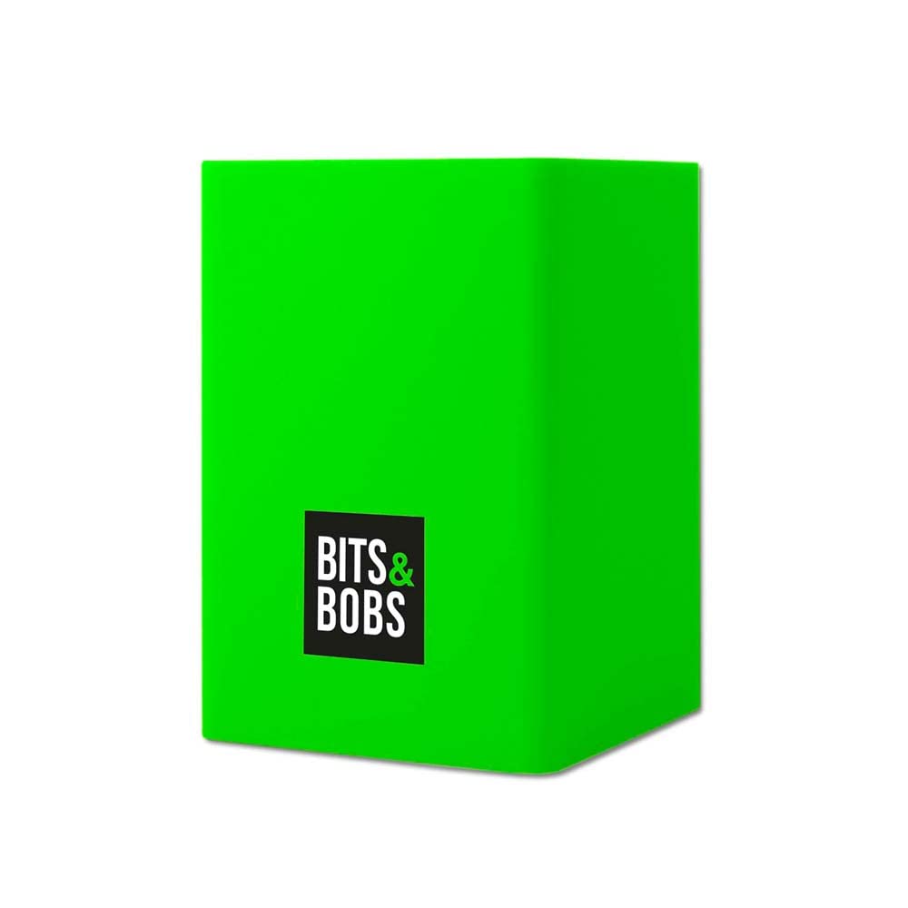Grafoplás | Silicone Pen | Fluorescent Green | 9.5 x 6.5 x 6.5 cm, Perfect for Desktop | Bits & Bobs Pop Up Design | Fluorescent Colours