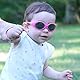DUCO Kinder Sonnenbrille Polarisierte Sportbrille TPEE Flexibeles Gestell für Baby Mädchen oder Junge 0-24 Monate K012 (Gelb)