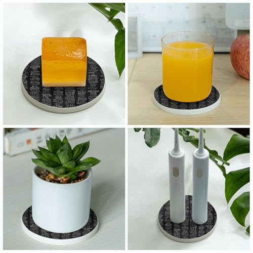 Dessous de verre code de programmation lot de 6 en diatomite idée cadeau originale pour tech - 7