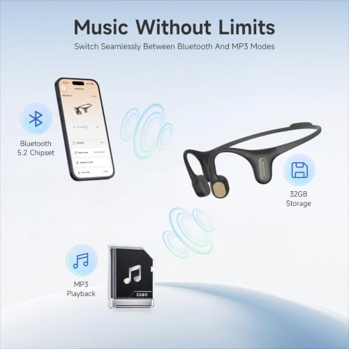Dreame Aqua Plus Bone Conduction Headphones, Open-Ear Headphones, IP68, 32GB Storage - image 4