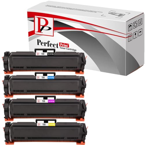 PP T09 Toner Cartridge Replacement for Canon T09 Compatible For Canon i-SENSYS XC1100 XC1127i XC1127iF XC1127P Printers Black Cyan Yellow Magenta (4-Pack)