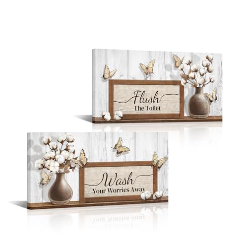 Visual Art Decor Bathroom Pictures Farmhouse Bathroom Quote Signs Toilet