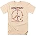 Popfunk Woodstock Peace Symbol T Shirt and Exclusive Stickers (Medium)
