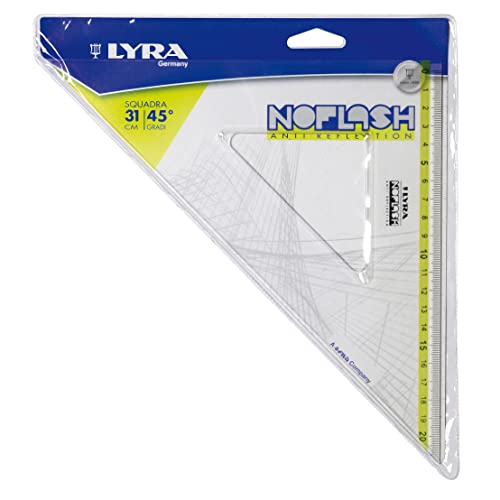 Lyra Noflash Squadra 31cm/45° in busta PVC