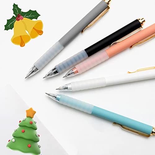 Linbsunne Black Ballpoint Pens Medium Point 1Mm Work Pen With Super Soft Grip Ball Point Pen For Men Women Retractable Office Pens (6-Count Pen + 3 Refills) #TOP4