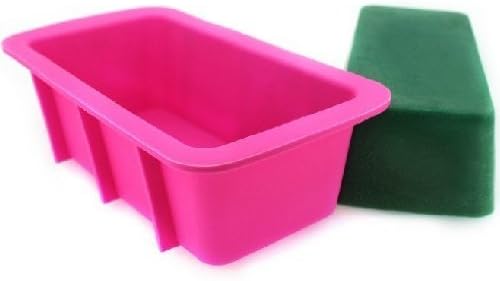 Allforhome Rectangle Silicone Oven Soap Molds Cake Pans Handmade Soap DIY MINIATURE Bread Loaf Mold soap Making Molds