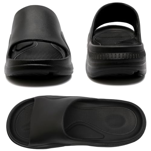 Cloud slides sandals for women men,womens Recovery slides EVA Anti-Slip shower shoes,Open Toe Garden Shoes,Mens Sandals slippers Indoor and Outdoor Size2