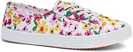 Rocket Dog Women's Slip On Canvas Sneaker, White Floral, 6 | Image 7