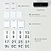 DEERINE Wooden Block Perpetual Calendar for Desk, Daily Desktop Standing Flip Calendar with Large Display, Modern Farmhouse Aesthetic Desk Accessories for Home Office Decor, Reusable Yearly, Black