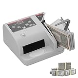 Mini contabanconote portatile, macchina contabanconote, conteggio 0-999, avvisi sonori, 600 pezzi/min, rilevamento banconote false, per valute internazionali, solo macchina