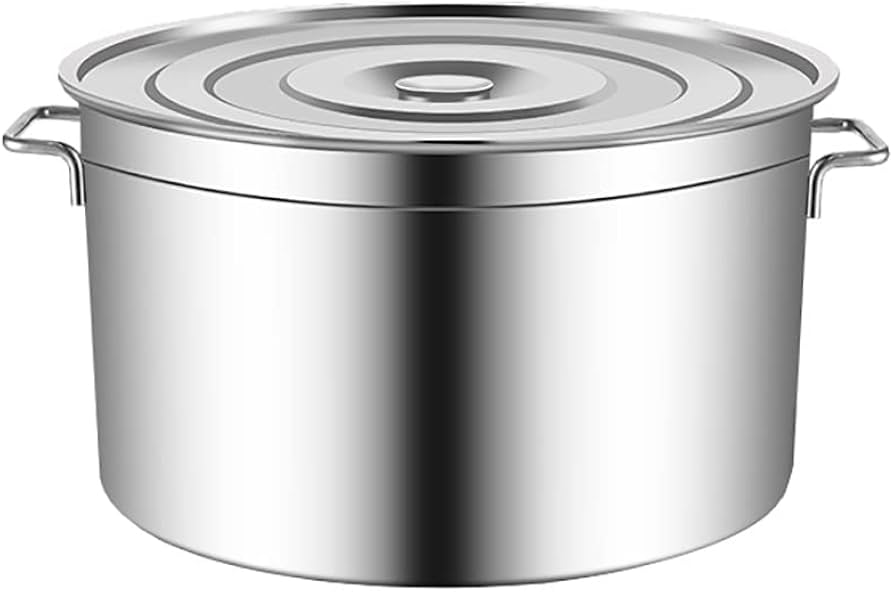 Amazon|304ステンレス寸胴鍋、保管/調理/輸送用カバー付きステンレス Amazon|304ステンレス寸胴鍋、保管/調理/輸送用カバー付きステンレス
