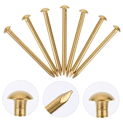 ULTECHNOVO clavos de cabeza redonda de cobre puro para sujeción de muebles y accesorios para proyectos en casa y oficina miniatura 4