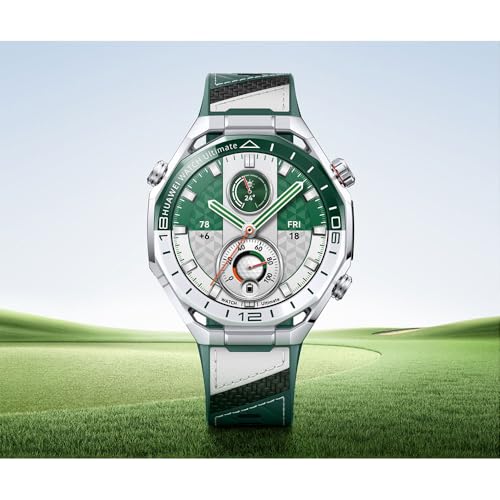Image of HUAWEI WATCH Ultimate 2 Smart Watch, Pro Golf Performance, 150-Meter Diving Watch, Sonar-based Underwater Communication, X-TAP Technology, eSIM Cellular Calling, Green