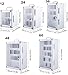 Mobile Phone Storage Cell Phone Locker Cabinet Cabinet for Cell Phones Ventilation On Both Sides,Suitable for All Types of Mobile Phones (Silver 60)