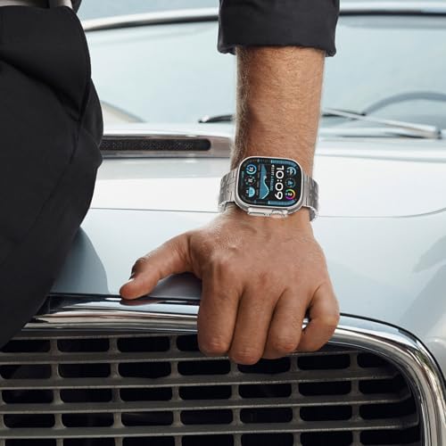 Bracelet Apple Watch fermoir papillon en acier robuste et réglable - 7