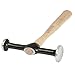 URREA Auto Body Hammer - 13-3/4â€ Straight Pein Finishing Hammer with Dual Round Face & Oak Handle - 1421