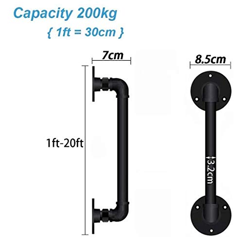 Clôture de sécurité en fer avec supports muraux pour éviter les chutes