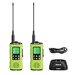 Retevis EZTalk 64S Walkie Talkies, IP68 Waterproof Corrosion-proof,Rechargeable Flashlight Walkie Talkies for Adults Long Range,SOS Alarm,Two Way Radio for Kayaking Surfing Fishing（1 Pair）