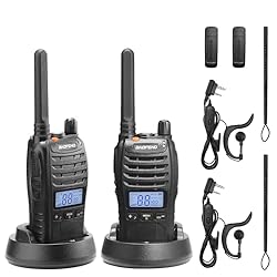 BAOFENG BF-88ST Pro PMR446 Walkie Talkie, Radio bi...: Sin licencia: el walkie talkie BF-88ST Pro es una radio PMR446 sin licencia con una antena inamovible. Tiene 16 canales preprogramados y los soportes se pueden usar nada más sacarlo de la caja. Sin problemas legales, sin tarifa de frecuencia y fácil ...