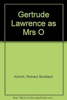 Hardcover Gertrude Lawrence as Mrs O Book
