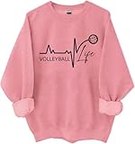 Volleyball-Shirt, Volleyball-Shirts für Damen und Herren, Ballspiel-Tages-Shirt, rose, M