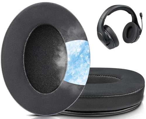 Image of SOULWIT Replacement Earpads for HyperX Cloud Stinger Core Wireless /CloudX Stinger Core (Wired /Wireless) /Cloud Stinger Core 7.1 Headsets, Ear Pads Cushions with High-Density Memory Foam - CG Black