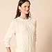 Amazon Essentials Women's 100% Cotton Crewneck Cable Sweater, Ivory, XX-Large