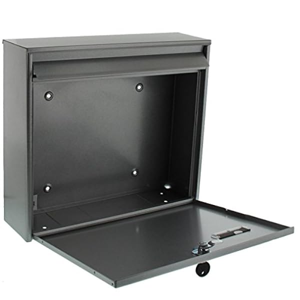 BURG WÄCHTER 4003482611302 Buzón para Agrupar, Plateado, 10x36.2x32.2 cm