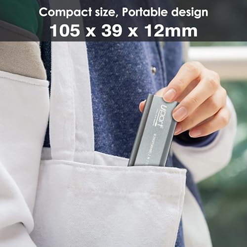 Image of M.2 NVMe SSD Enclosure Adapter, Tool-Free USB C 3.1 Gen2 (10Gbps) NVMe M.2 PCIe External Hard Drive Case Adapter for (M-Key & M+B Key) NVMe SSD (2230 / 2242 /2260 / 2280)