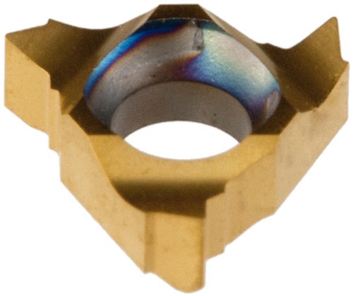 22EL PVD-TiN Laydown External Threading Inserts, Left Hand Cut, Thread, 5-7 TPI (Pack of 5)