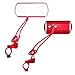 Jeemiter Bicycle Mirror,A Pair of 360°Rotation Back Rearview Mirror Handlebar Wide Angle Bike Mirror-Red
