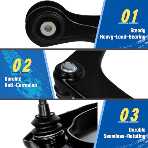 Chassora 2PC Front Upper Control Arm Compatible with Dodge 2011 2012 2013 2014 2015 Durango, Fit for Jeep 2011-2015 Grand Cherokee K621608 K621607 by Chassora - Image 4