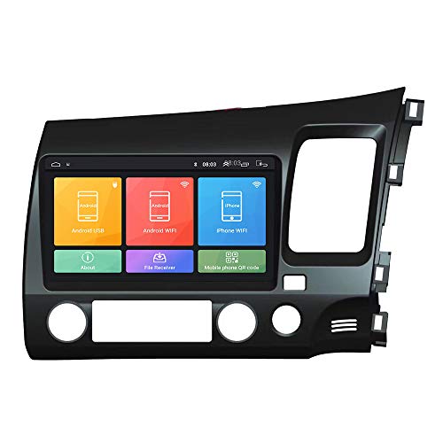 Android 10 Autoradio Car Navigation Stereo Multimedia Player GPS Radio IPS 2.5D Touch Screen for Honda Civic 2006-2011 RHD