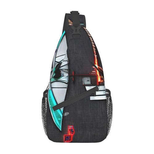 Darts arrows Crossbody Bags Sling Backpackï¼ŒMultipurpose Cross body Shoulder Bag for Men and Women Chest Bag Travel Hiking Daypack, Black