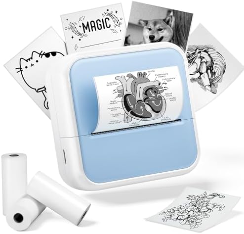Mini Sticker Printer - Sticker Maker Machine Printpods Portable Inkless ...