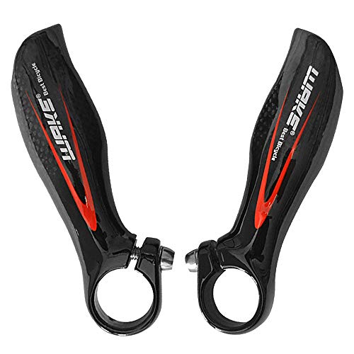 Lixada Bicycle Handlebar Ends 1 Pair Carbon Fiber MTB Road Bike Bar Ends BarEnds 22.2mm