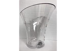 Trendy Champagne Cooler Bucket Bottle Cooler (Clear/Black/Gold) Perfect for 0.75 L or...