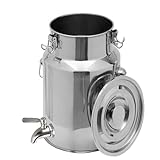 ★Seau Alimentaire Inox Facile à nettoyer et à entretenir :pot a lait inox bidon Grâce à sa surface lisse en acier inoxydable et à sa large ouverture, le nettoyage est un jeu d'enfant. Fini l'accumulation de résidus, place à une hygiène irréprochable à chaque utilisation ! Idéal pour un usage quotidien.