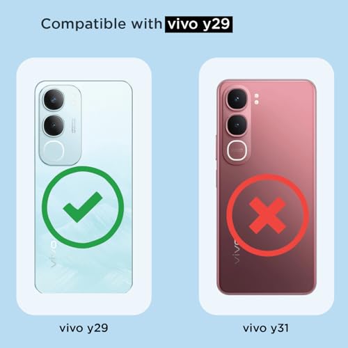 Image of Pikkme Back Cover for Vivo Y29 5G / Vivo Y19s 5G Mag-Safe Shockproof PC + TPU | Protective Case Magnetic Support | Bumper Case (Transparent Mag-Safe)