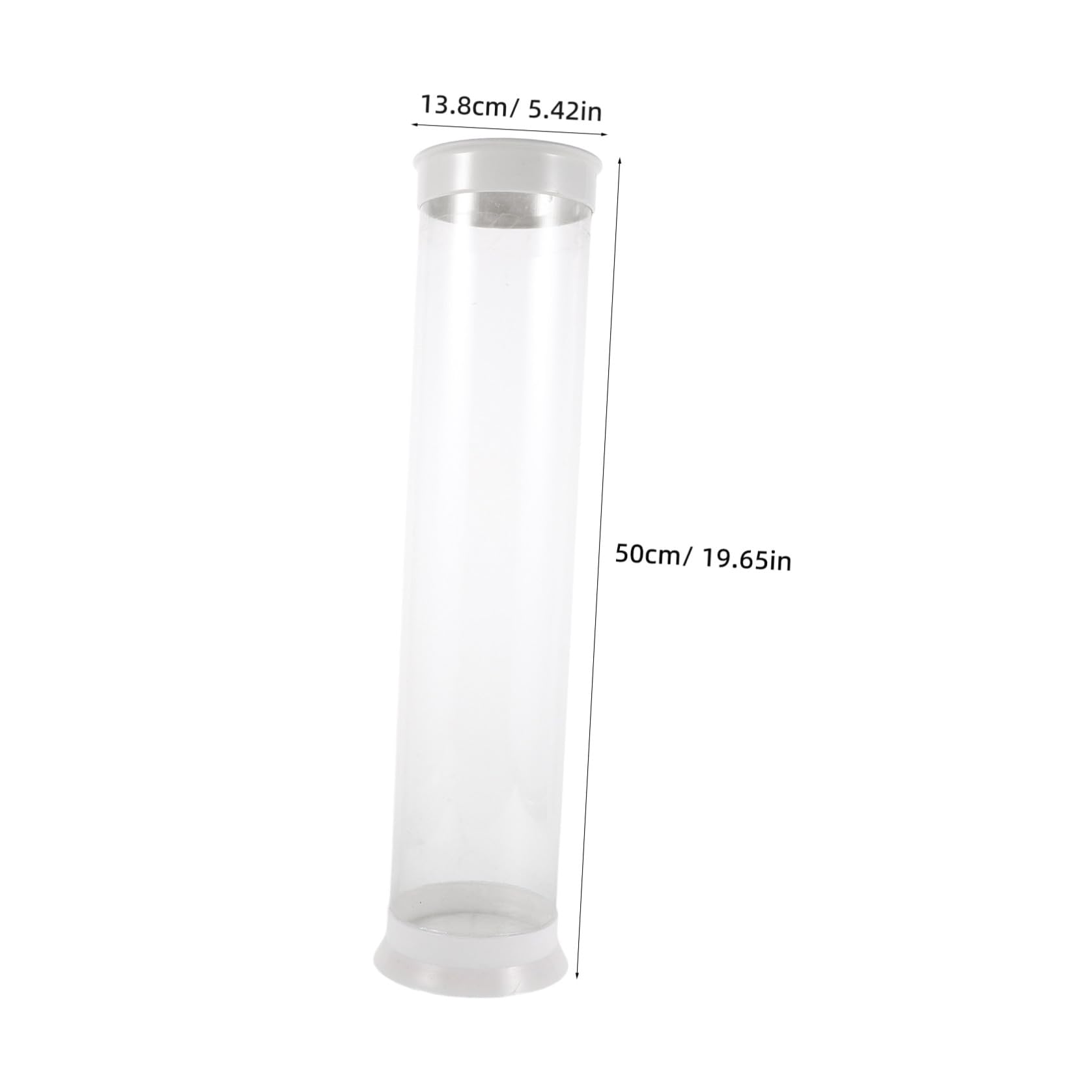 Tubo de Ajuste PVC Transparente 5x20 Pulgadas para Flotador de Pesca