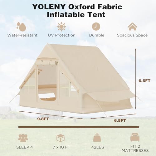 Carpa inflable EROMMY para camping 4-6 personas para 4 estaciones miniatura 2