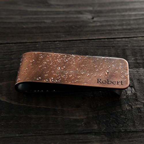 Personalized Money Clip Handmade Pure Copper Money Clip Gift for Men Valentine's Day3
