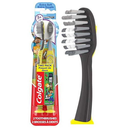 Image of Colgate Kids Minecraft Toothbrush, Extra Soft, 2 Pack