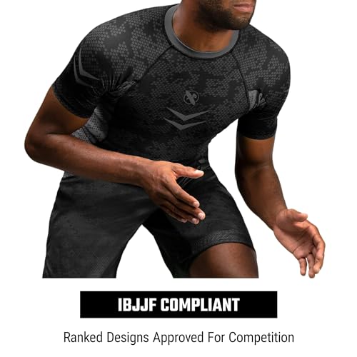 Hayabusa Ranked BJJ Rash Guards for Men Short Sleeve2