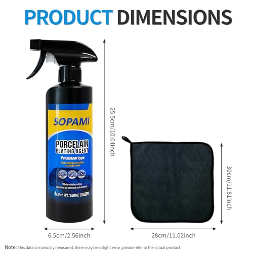 Sopami 2pcs Cerámico Sellador de Pintura para Autos miniatura 3