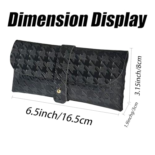 Image of Glasses storage bag Travel sunglasses myopia glasses storage bag Fashion leather storage bag