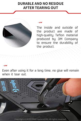 Hotline Games Mouse Skates 2Sets 0.6mm Mouse Feet Pad Mouse Skatez Mice Feet Replacement Feet (for SteelSeries Rival 300)