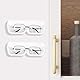 2 Stück Brillenhalter Wand Selbstklebend, Sunglass Holder Brillenaufbewahrung Auto Brillenhalter für Auto Sonnenbrillen Aufbewahrung Sonnenbrillenhalter Brillenbox Sonnenbrillen Organizer Wand Weiß